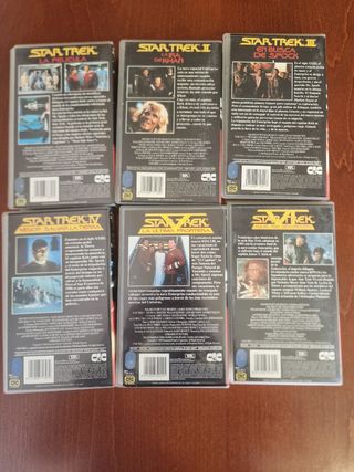 VHS STAR TREK (6 películas). PACK COLECCIONISTAS.