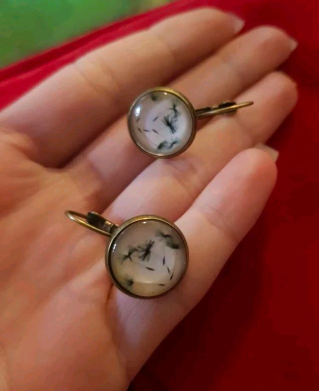 Pendientes colgantes diente de león