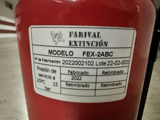 Extintor incendios Wurth 2kg ABC