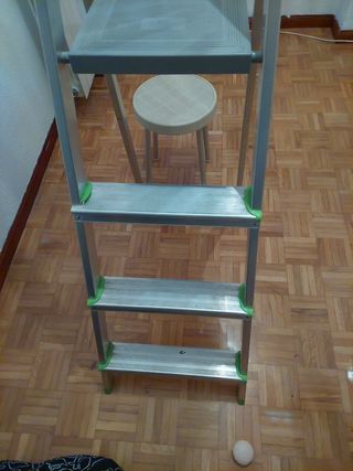 Escalera aluminio 3 peldaños
