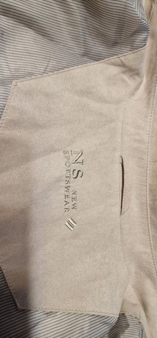 Chaqueta ante beige