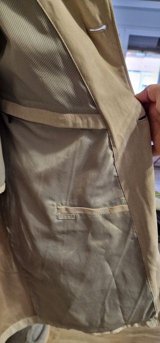 Chaqueta ante beige