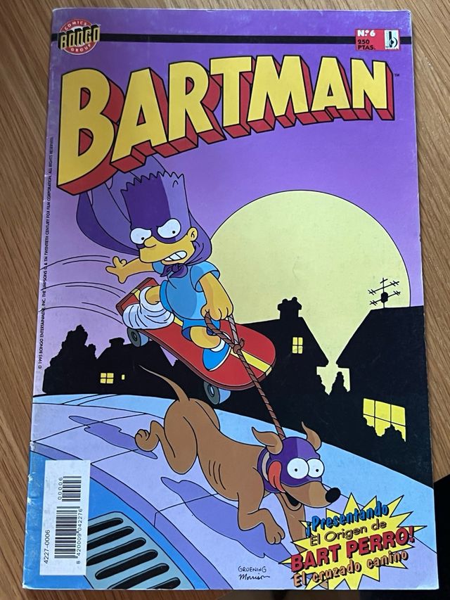 Comics Bartman Los Simpsons
