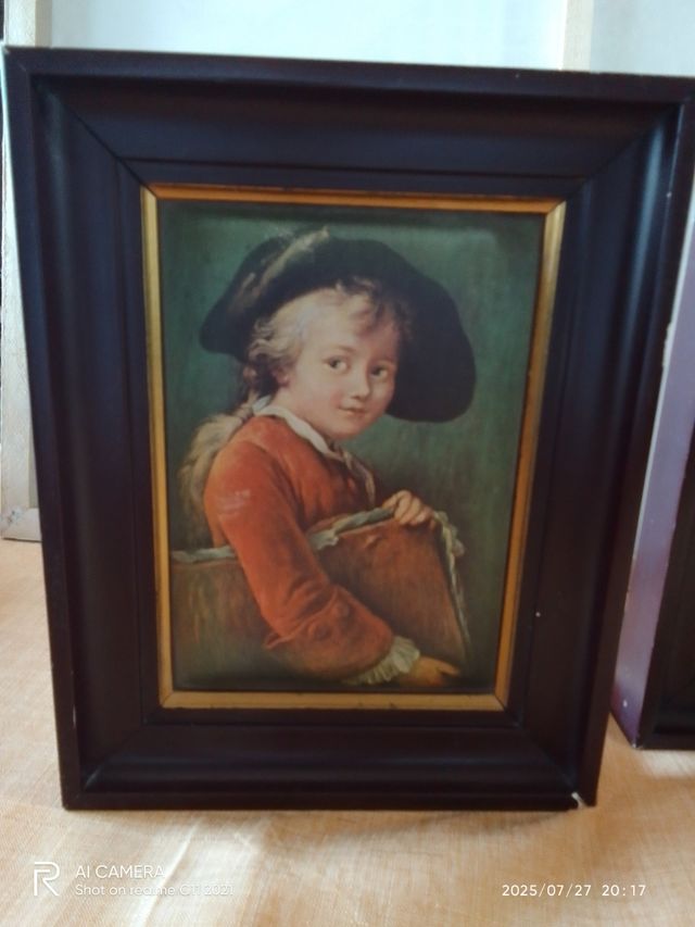 2 Cuadros antiguos retratos