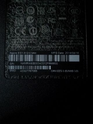 Portátil Acer Aspire 5