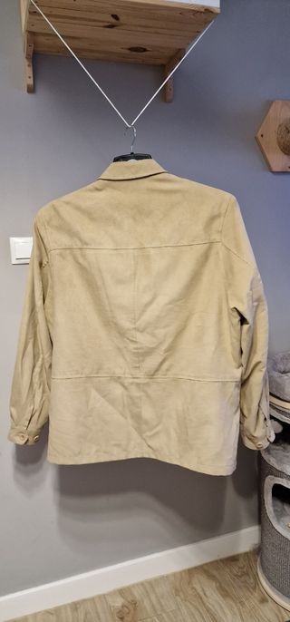 Chaqueta ante beige hombre