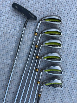 Hierros Zurdo Nike Slingshot 4D & Putter Maxfli L