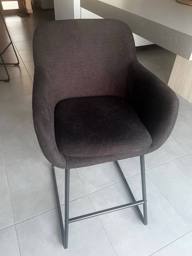 Taburete Miliboo negro - 65cm