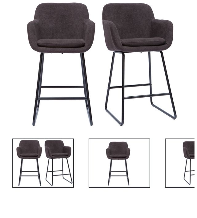 Taburete Miliboo negro - 65cm