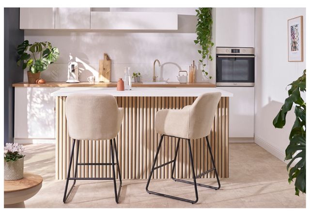 Taburete Miliboo negro - 65cm