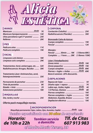 técnico especialista estética. Nervion.Esteticista