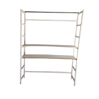 Armario blanco vestidor - metal y madera