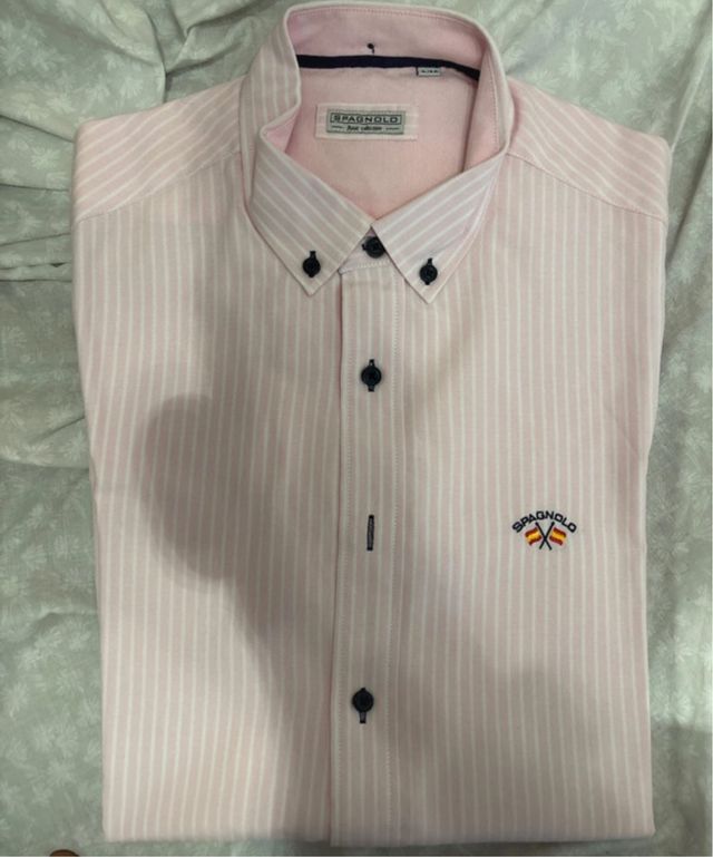 Camisa Spagnolo XL rayas rosa
