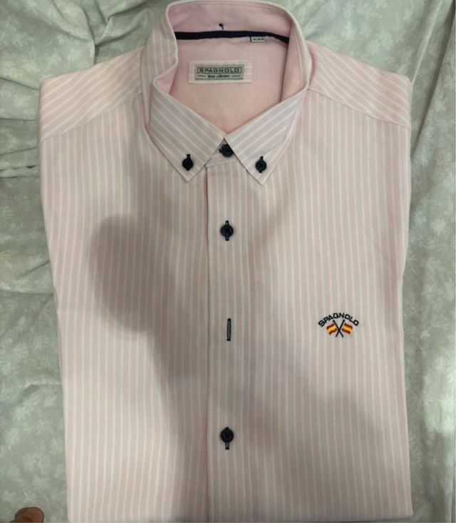 Camisa Spagnolo XL rayas rosa