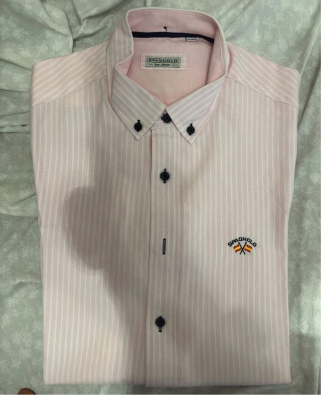 Camisa Spagnolo XL rayas rosa