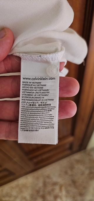 Polo Calvin Klein blanco