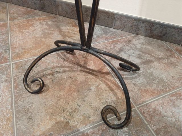 Jarrón Ánfora Cerámica con Soporte