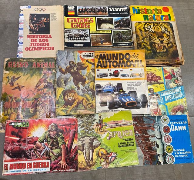 Álbumes variados antiguos años 60-80