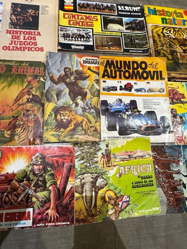 Álbumes variados antiguos años 60-80