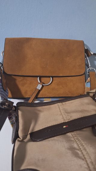 2 bolsos Tommy Hilfiger + zapatos