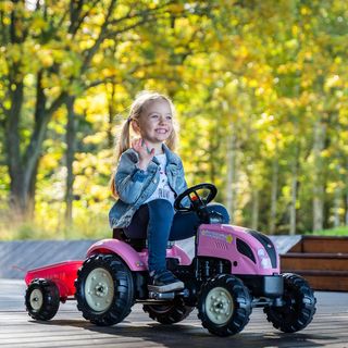 Tractor Pedales Falk Rosa