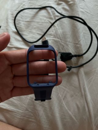 Cargador y correa reloj azul oscuro RUNNER 3 