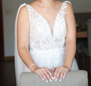 Vestido novia boho blanco