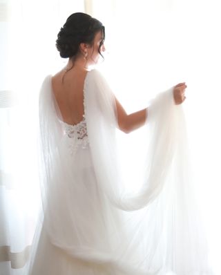 Vestido novia boho blanco