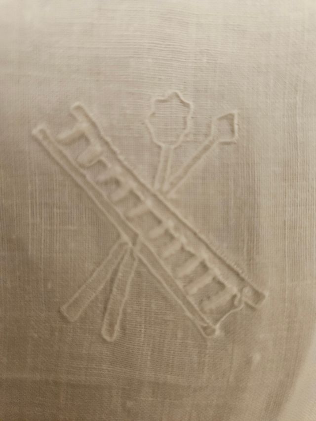 Humeral. Paño comunión: bordado hilo paño hombros.