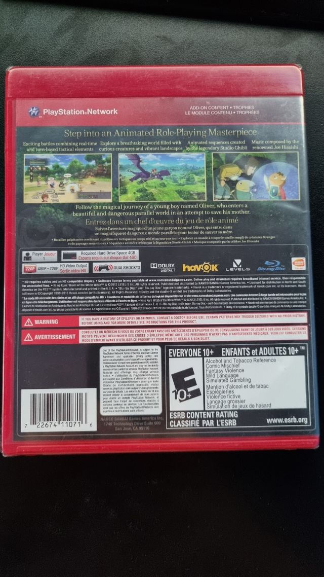 🇪🇸 Ni no Kuni L'ira della strega bianca [PS3]