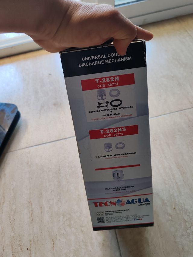 Mecanismo Descarga Doble TECNOAGUA T-282N