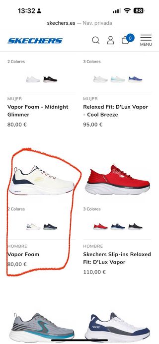 Zapatillas SKECHERS Vapor Foam - 43