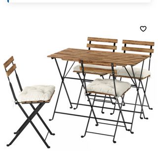 Mesa jardín plegable 4 sillas