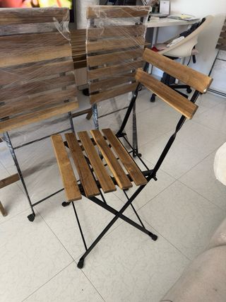 Mesa jardín plegable 4 sillas