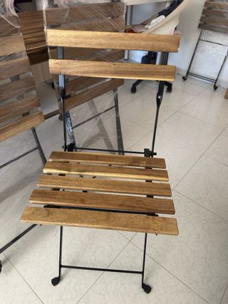 Mesa jardín plegable 4 sillas