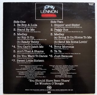 LP 1981 🇬🇧 JOHN LENNON - ROCK 'N' ROLL