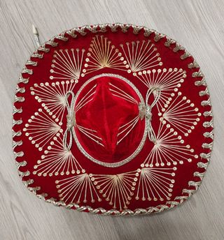 Sombrero Mexicano Rojo Salazar Yepez