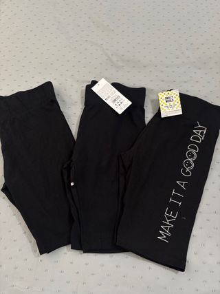 3 Mallas Deportivas Negras -