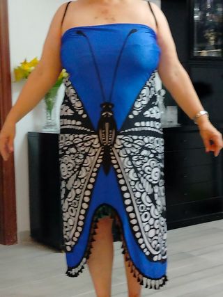 Vestido pareo mariposa - Talla única