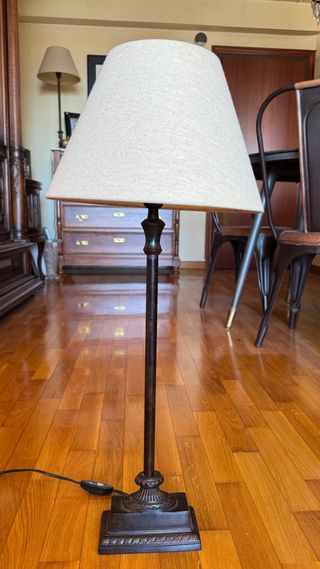 Lámpara mesa elegante - beige, marrón