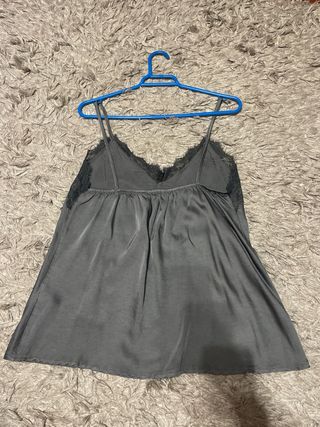 Top Klasiks gris - Tirantes encaje TALLA ÚNICA
