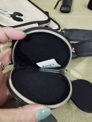 Bolso Mickey Mouse beige y negro