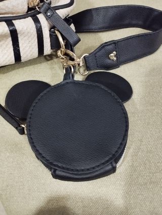 Bolso Mickey Mouse beige y negro