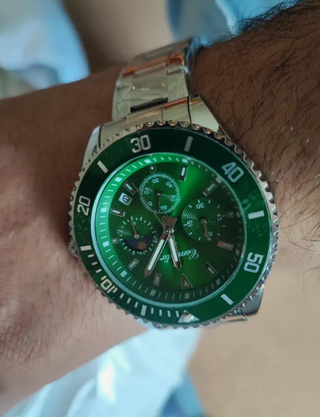 Reloj Hombre Verde - Cronógrafo