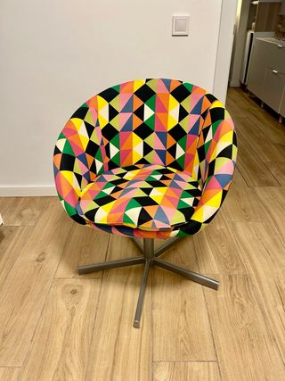 Silla giratoria Skruvsta Ikea multicolor