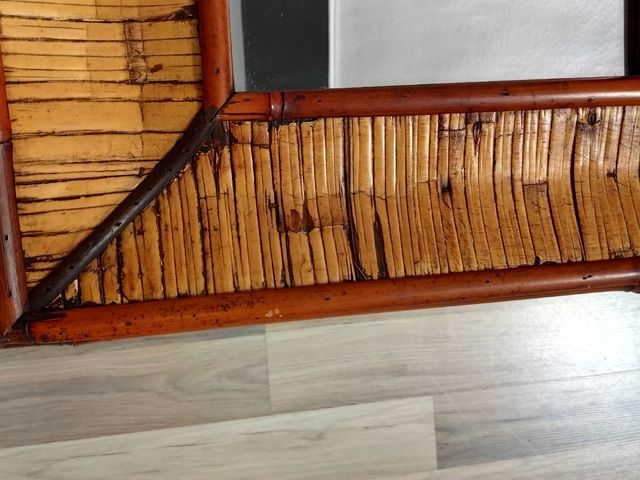 Espejo bambú vintage