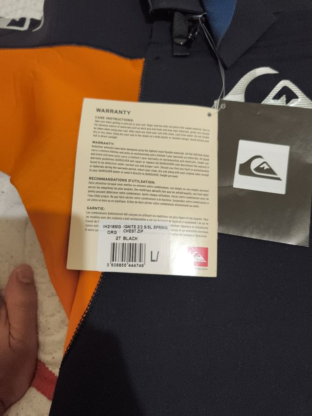 Neopreno Surf Quiksilver: traje neopreno talla L