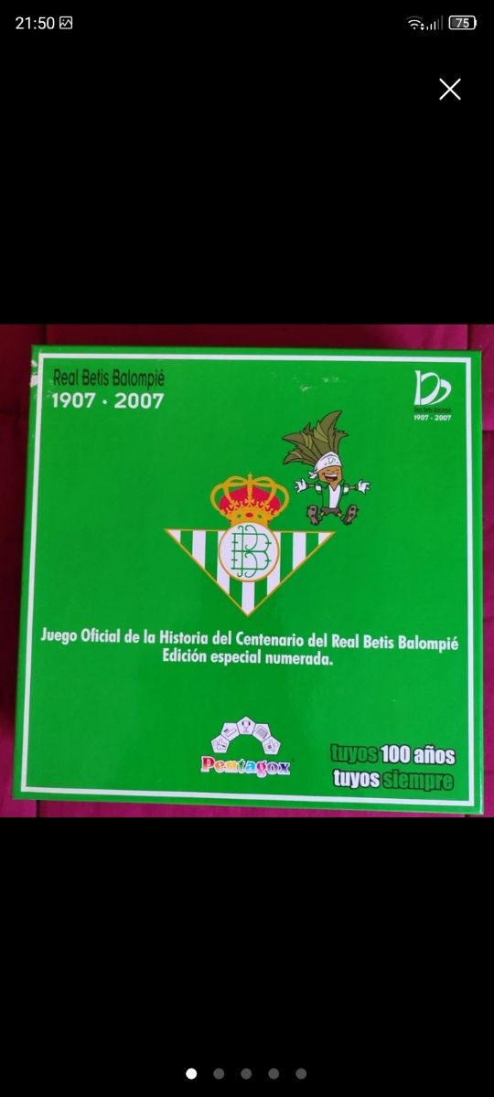 Juego Centenario Real Betis Balompié