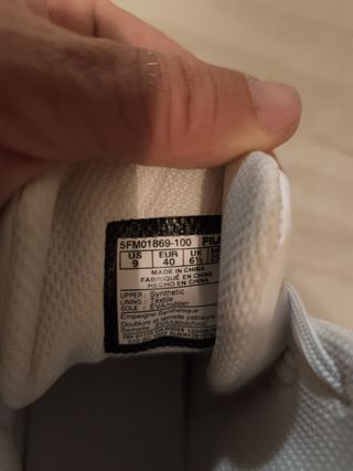 Zapatillas Fila blancas altas