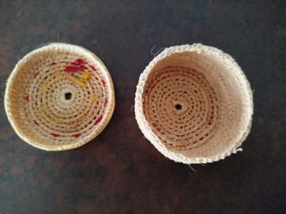 Joyero / cajita artesanal tejida a mano